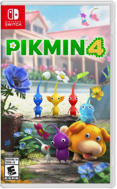 Nintendo Switch box art for Pikmin 4